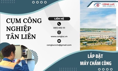 Lắp máy chấm công tại CCN Tân Liên, Vĩnh Bảo, Hải Phòng